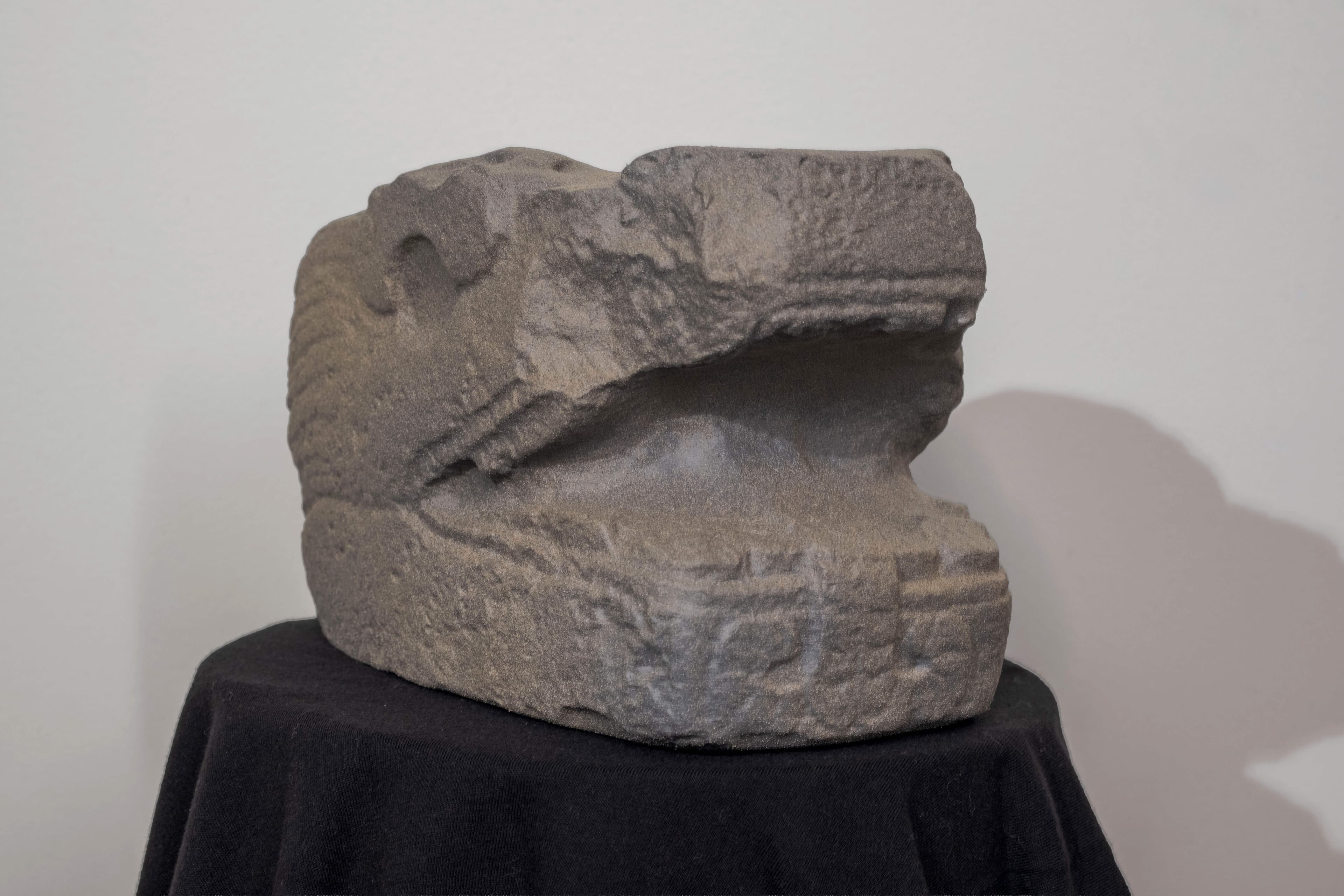Mayan snake head replica print